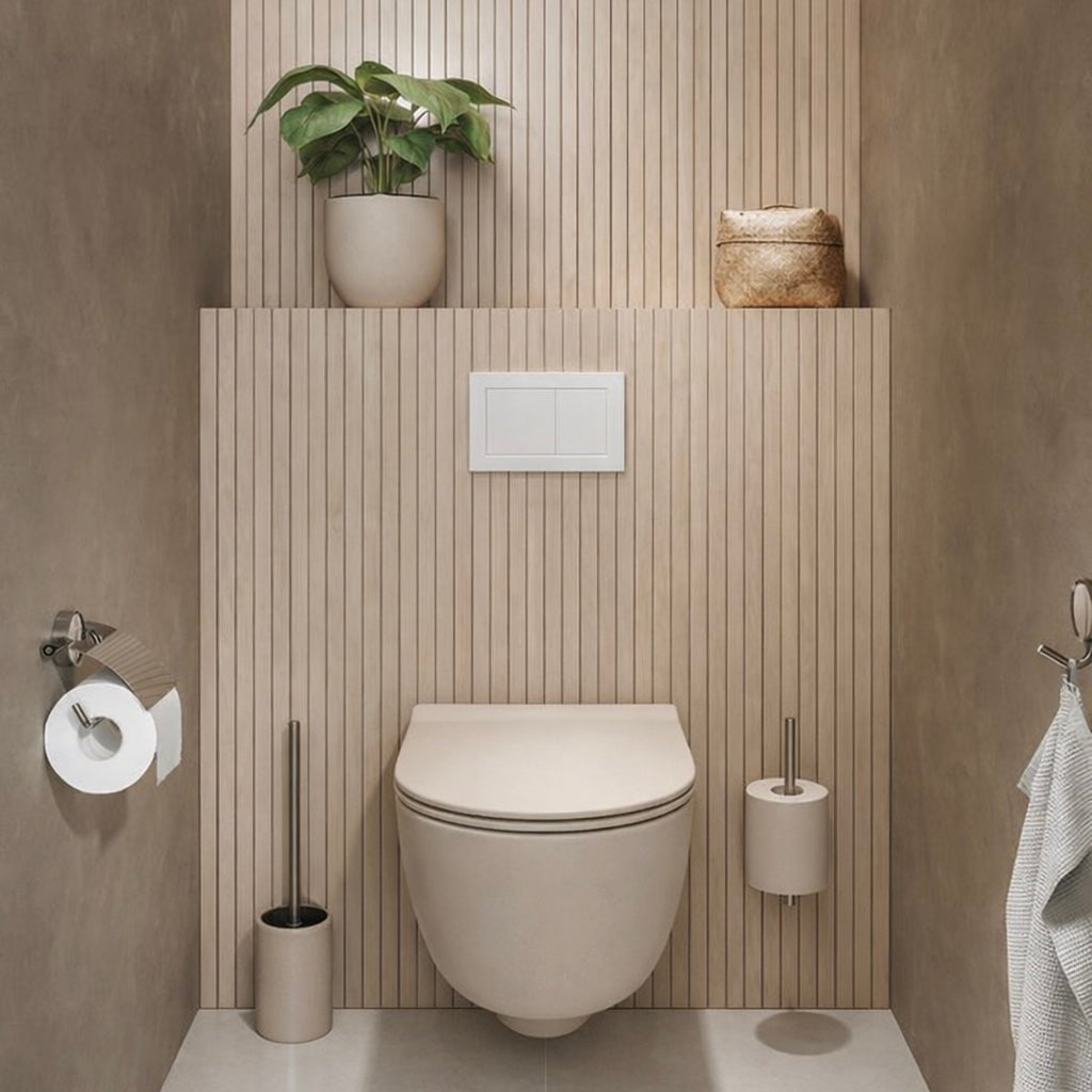 Xenz Gio Randloos Toilet 47cm met Vortexspoeling Zand Mat