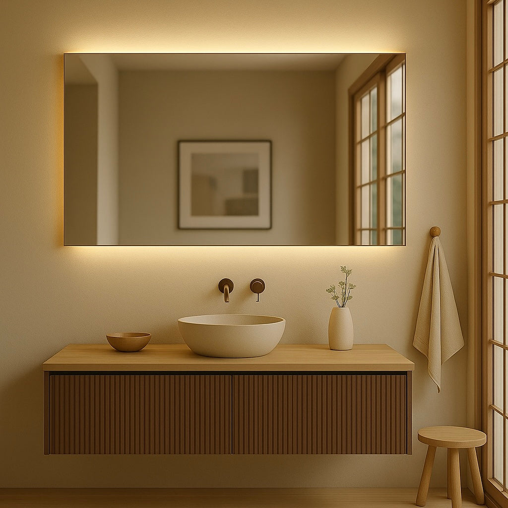 Spiegel Miami - Indirecte Verlichting Onder en Boven | Incl. Verwarming