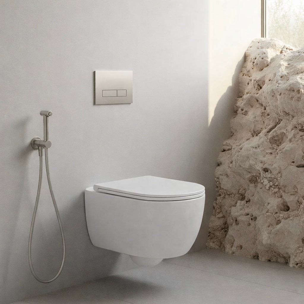 Xenz Gio Randloos Toilet 52cm met Vortexspoeling Wit Mat