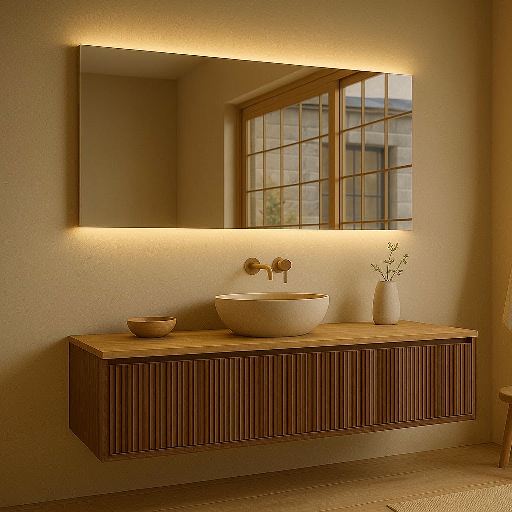 Spiegel Miami - Indirecte Verlichting Onder en Boven | Incl. Verwarming