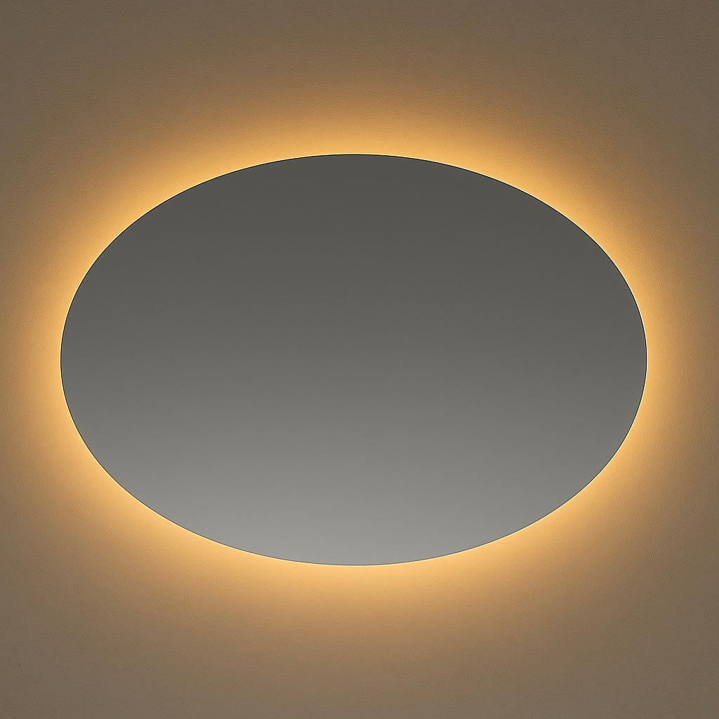 Spiegel Istanbul - Ei-vormige Spiegel - Indirecte Sportless Verlichting | Incl. Verwarming