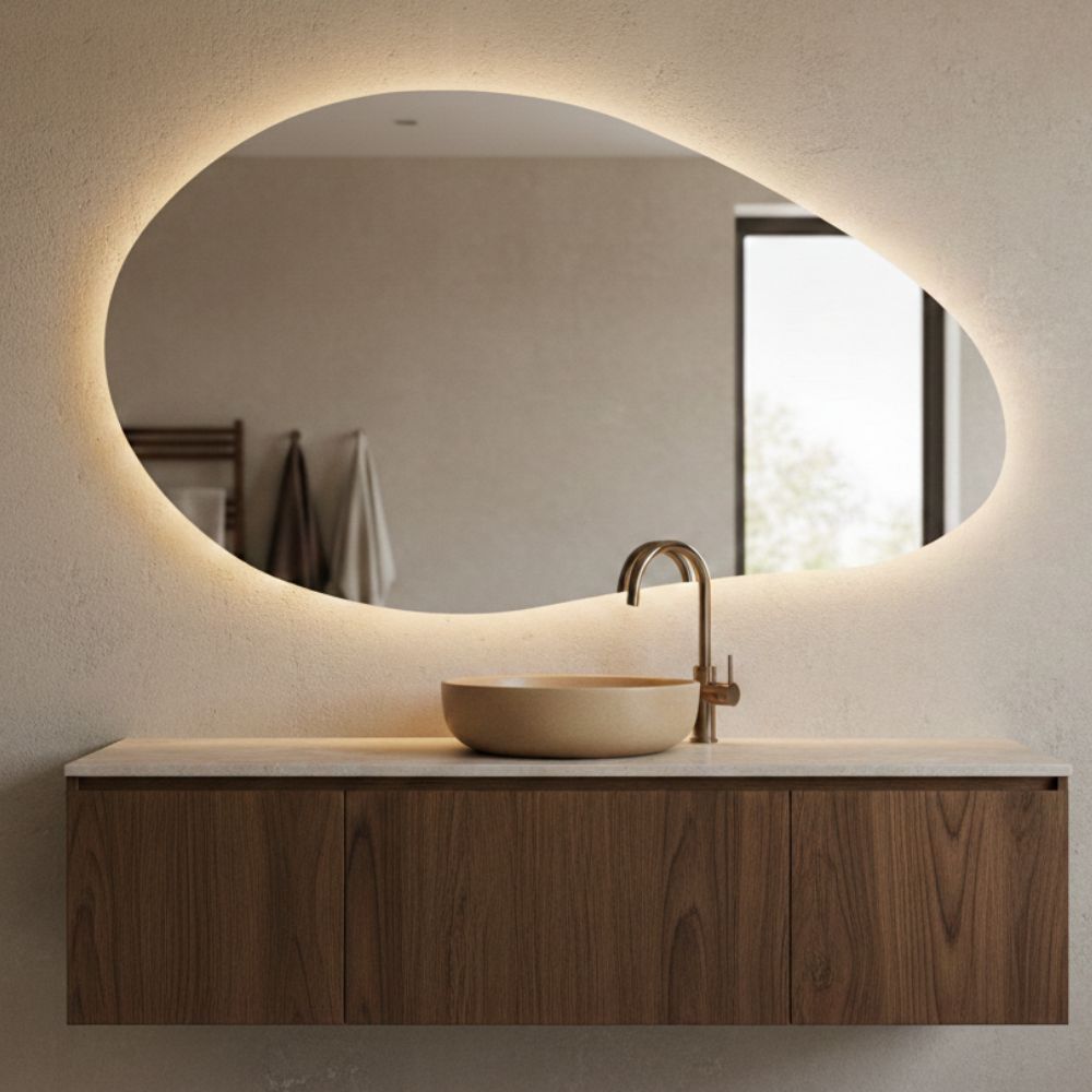 Spiegel Paris - Organische Vorm - 100 x 58 cm