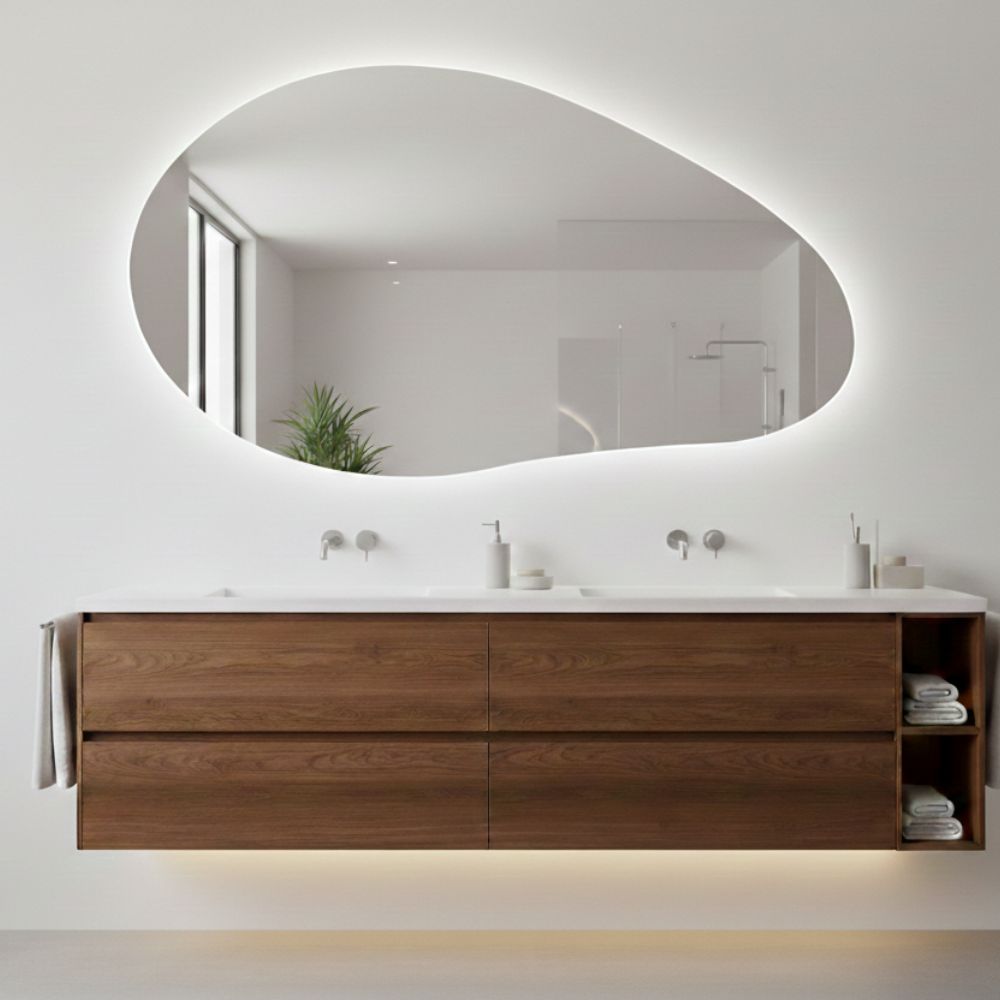 Spiegel Paris - Organische Vorm - 140 x 80 cm