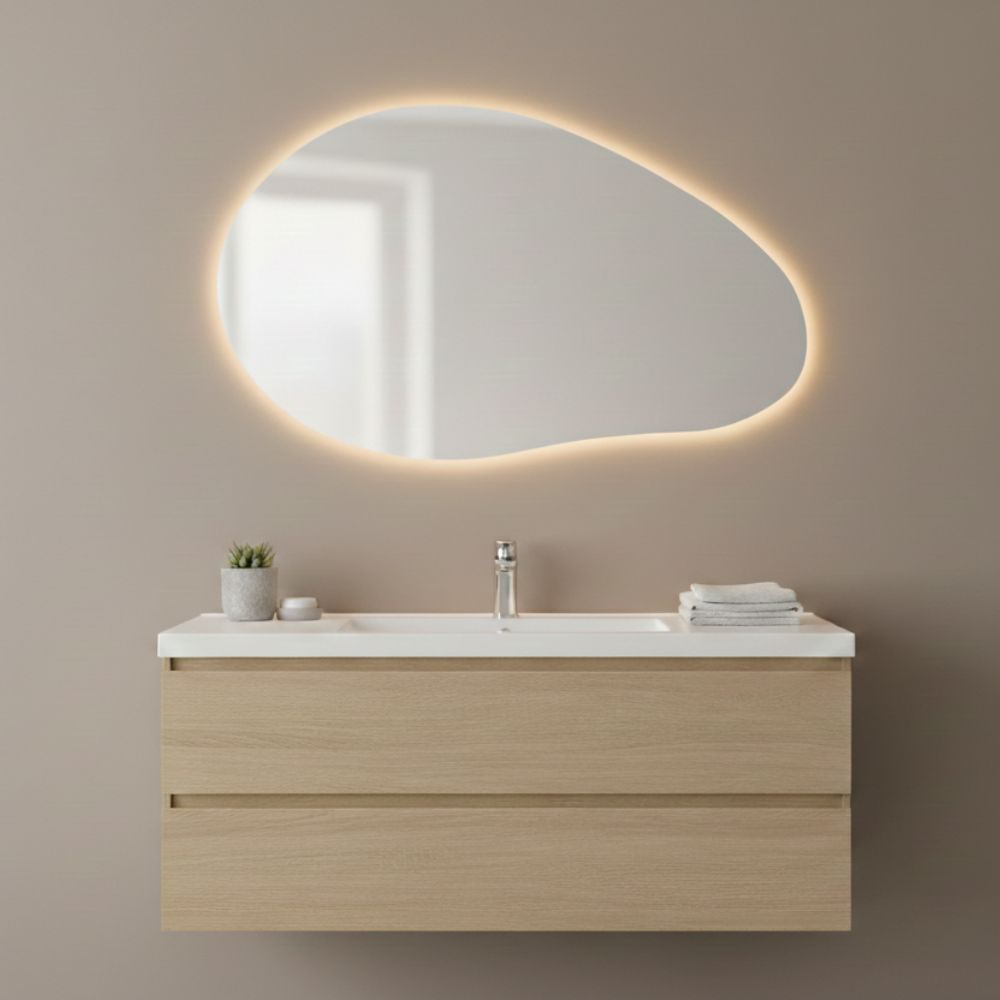 Spiegel Paris - Organische Vorm - 80 x 46.5 cm