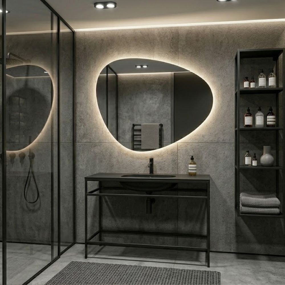 Spiegel Barcelona - Organische Vorm - 99 x 79 cm