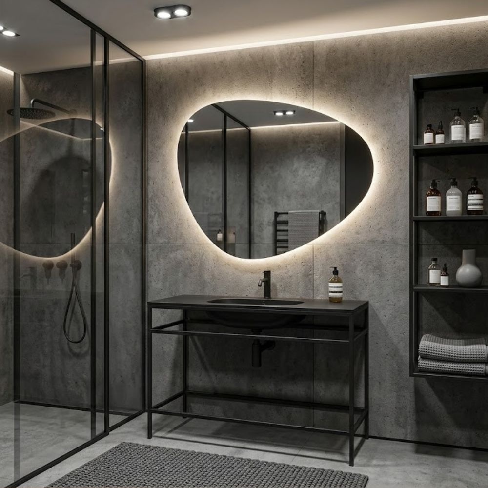 Spiegel Barcelona - Organische Vorm - 99 x 79 cm