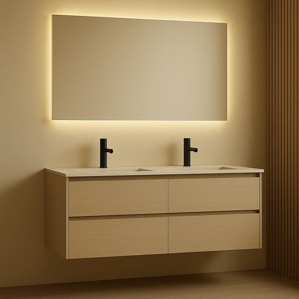 Spiegel Lisbon - Indirecte Spotless Verlichting Rondom | Incl. Verwarming