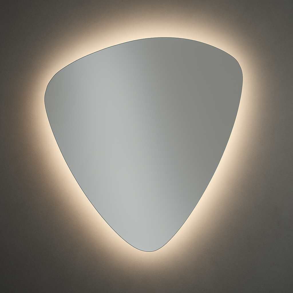 Spiegel Barcelona - Organische Vorm - Indirecte Spotless Verlichting | Incl. Verwarming