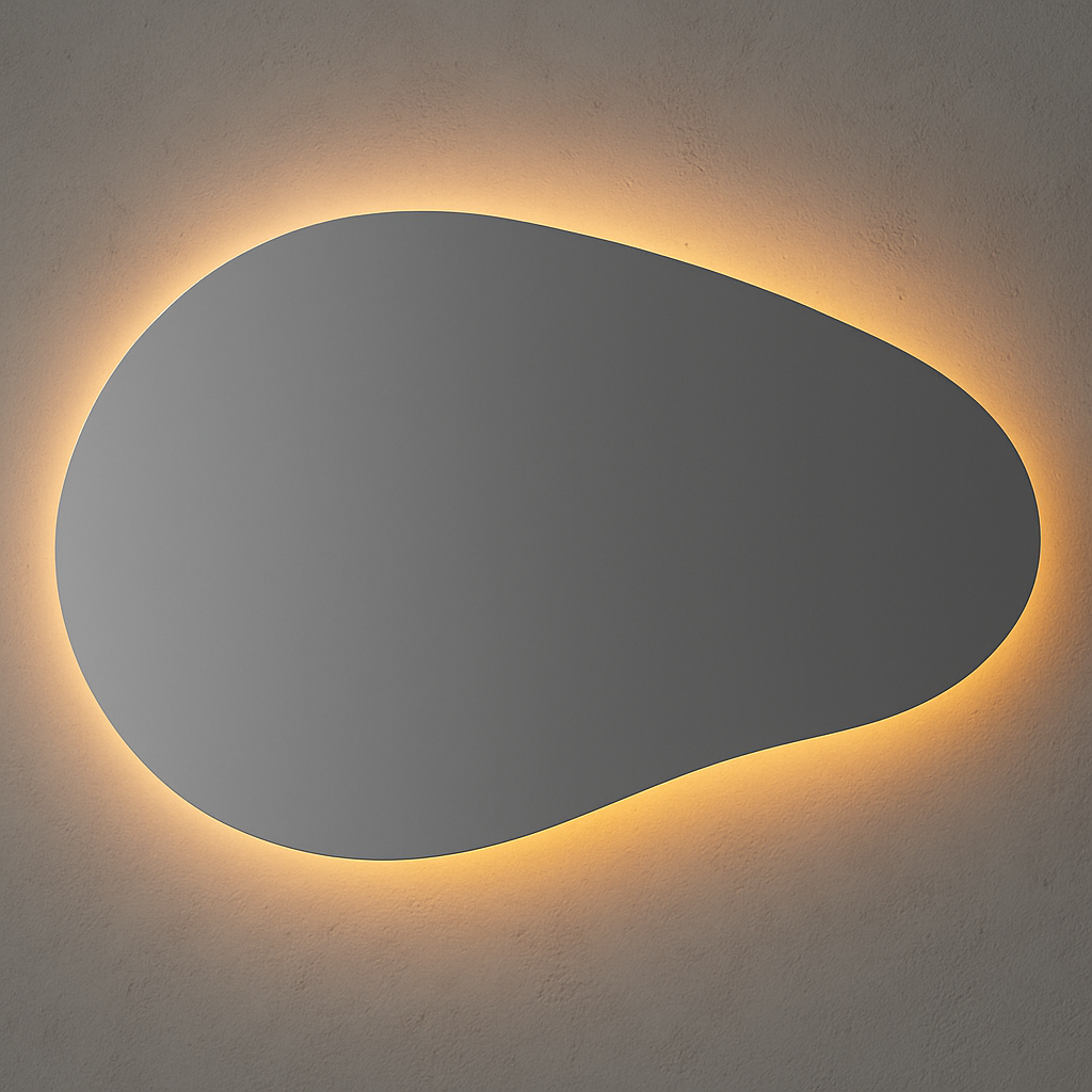 Spiegel Paris - Organische vorm - Indirecte Spotless Verlichting - Incl. Verwarming