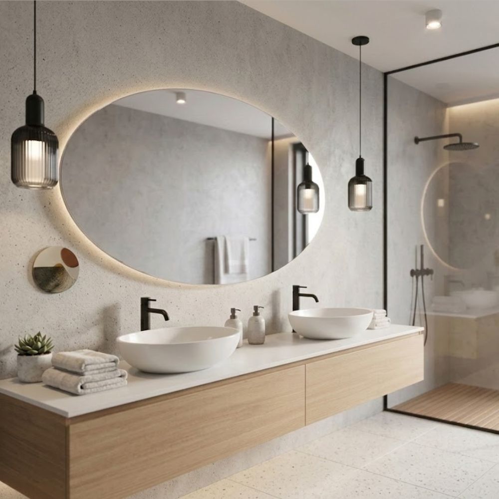 Spiegel Istanbul - Ei-vormige Spiegel - 120 x 70 cm