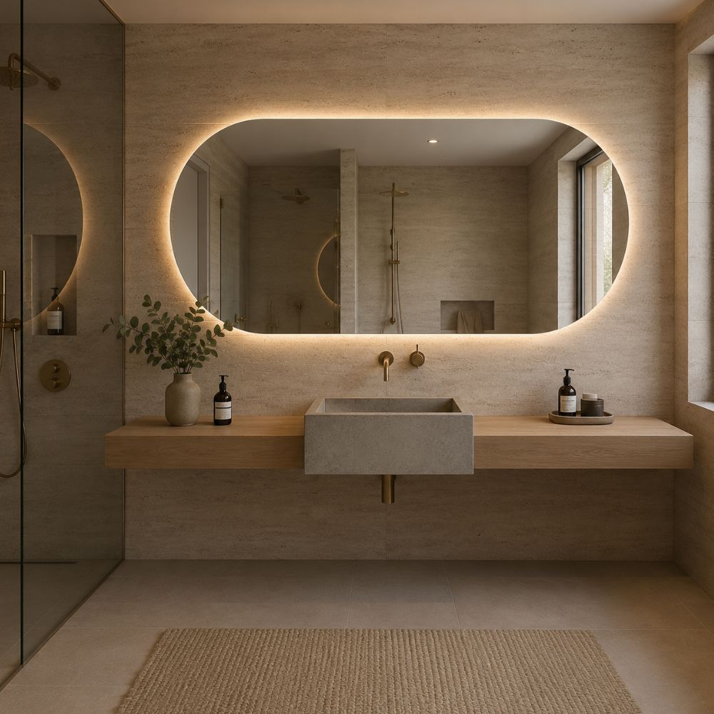 Sydney - Ovale Badkamerspiegel 80x40 cm - LED & Anti-Condens