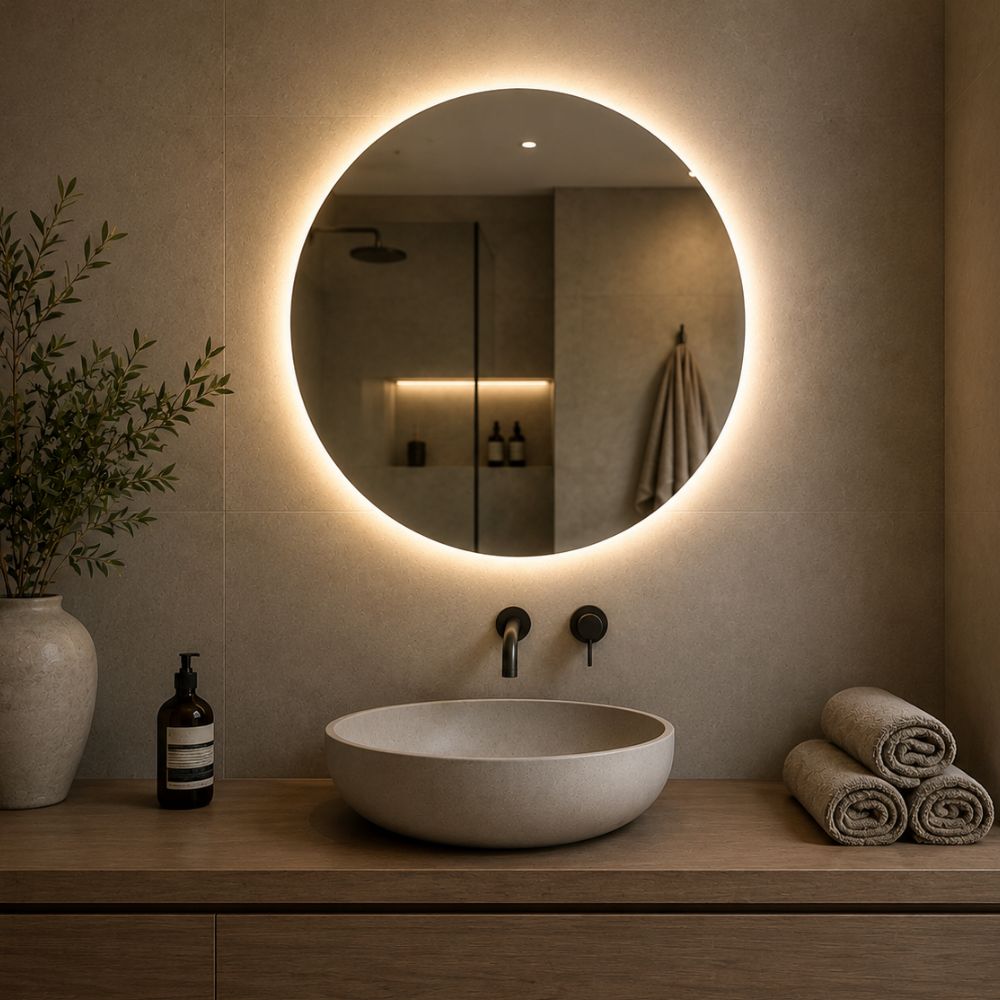 Tokyo - Ronde Badkamerspiegel Ø60 cm - LED & Anti-Condens