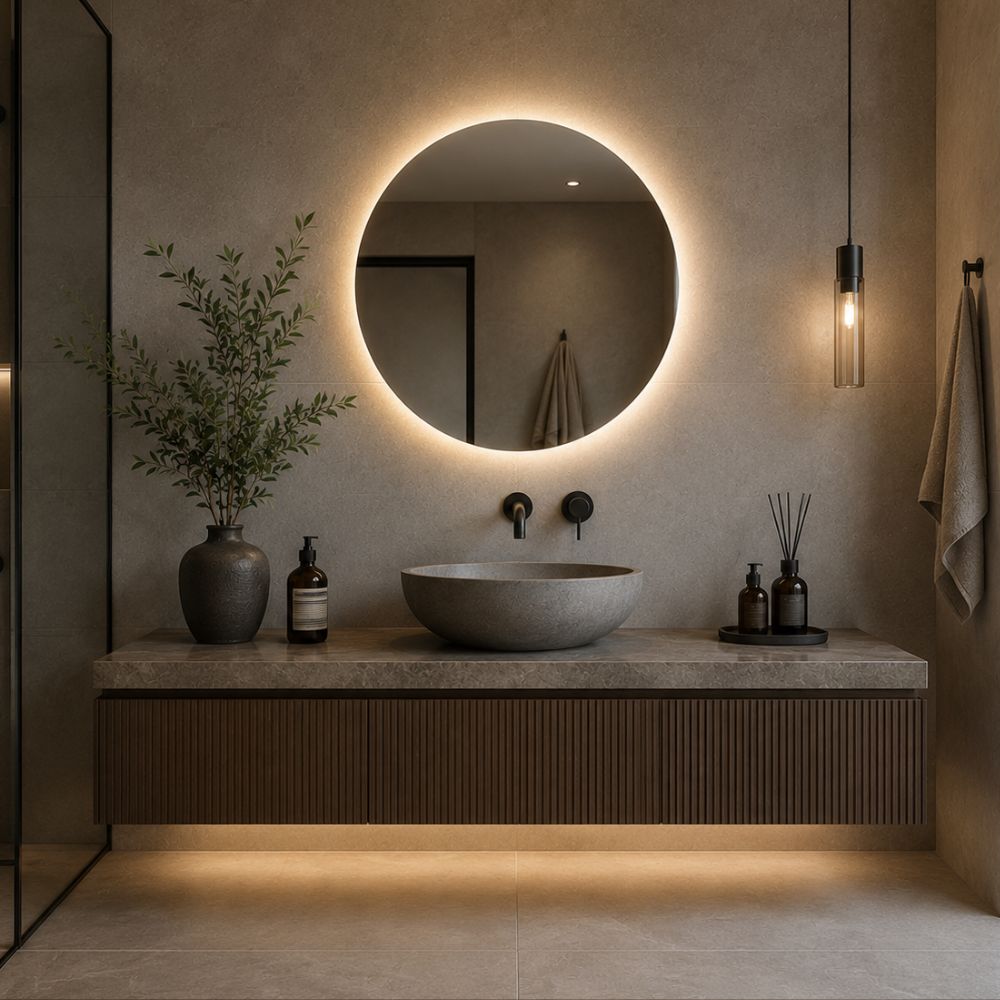 Tokyo - Ronde Badkamerspiegel Ø70 cm - LED & Anti-Condens