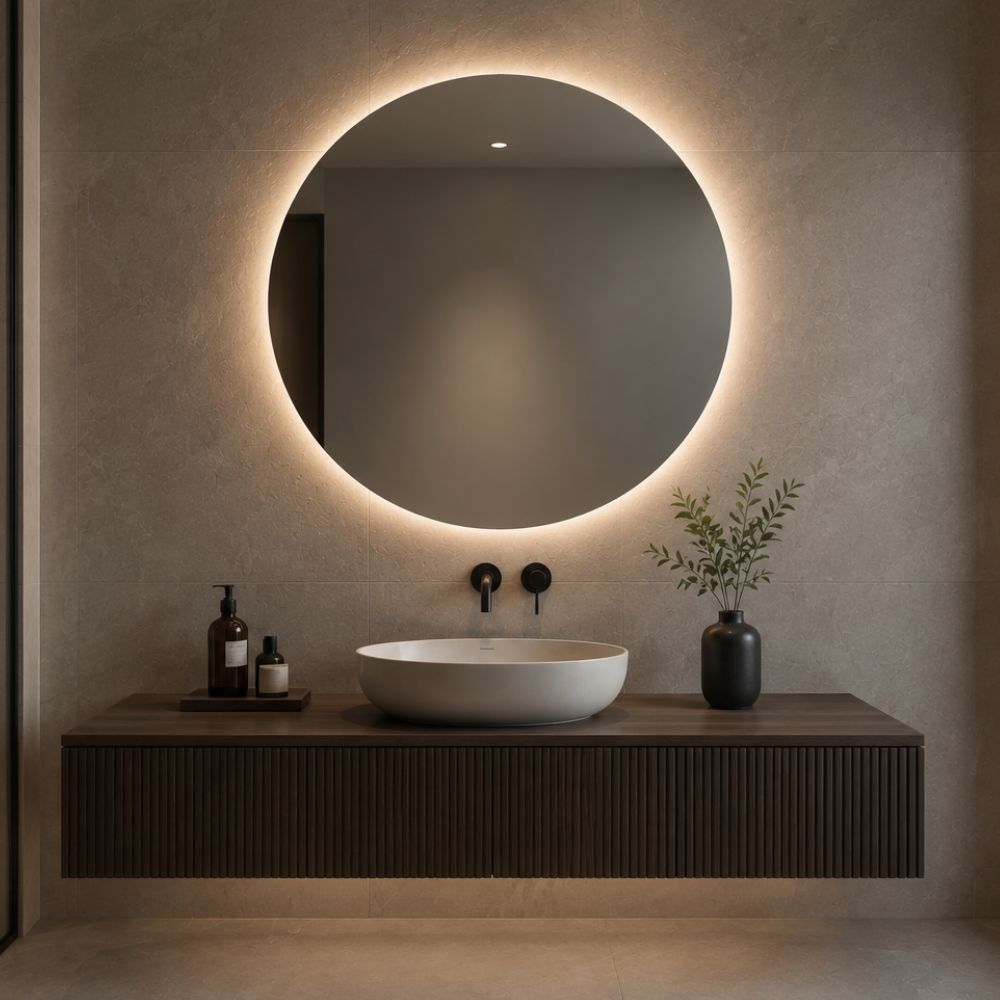 Tokyo - Ronde Badkamerspiegel Ø80 cm - LED & Anti-Condens