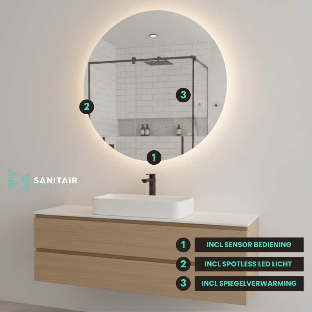 Spiegel Tokyo - Ronde Spiegel - Ø90 cm