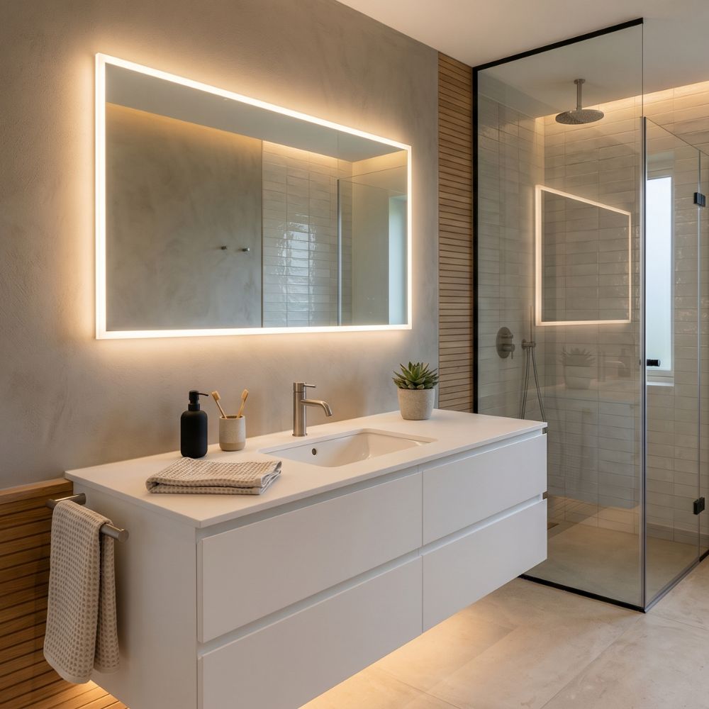 Welke maat spiegel past boven mijn wastafel?