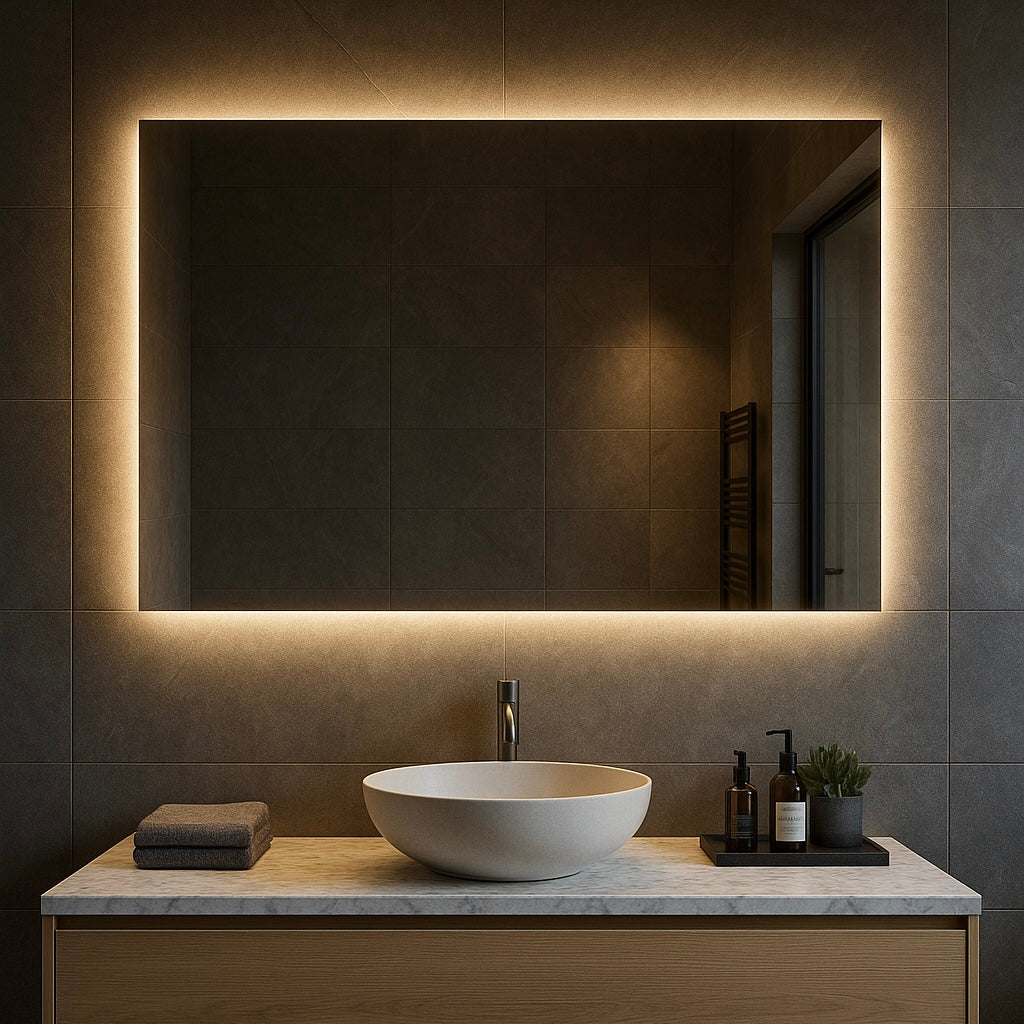 Spiegel Lisbon - Indirecte Spotless Verlichting Rondom | Incl. Verwarming