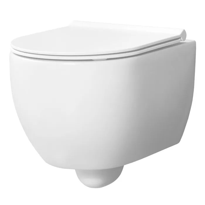 Xenz Gio Randloos Toilet 47cm met Vortexspoeling Wit Mat