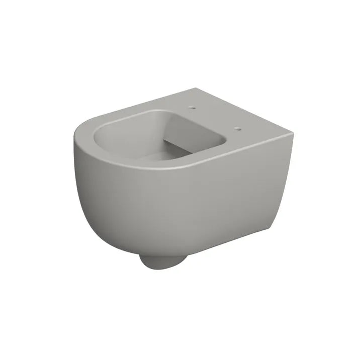 Xenz Gio Randloos Toilet 47cm met Vortexspoeling Grijs Mat