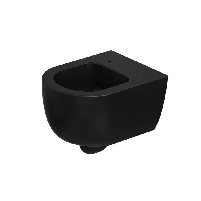 Xenz Gio Randloos Toilet 52cm met Vortexspoeling Zwart Mat