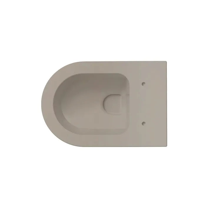 Xenz Gio Randloos Toilet 47cm met Vortexspoeling Zand Mat