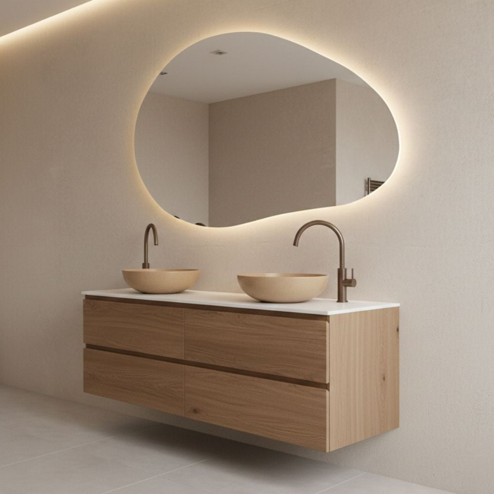 Spiegel Paris - Organische Vorm - 160 x 92.8 cm