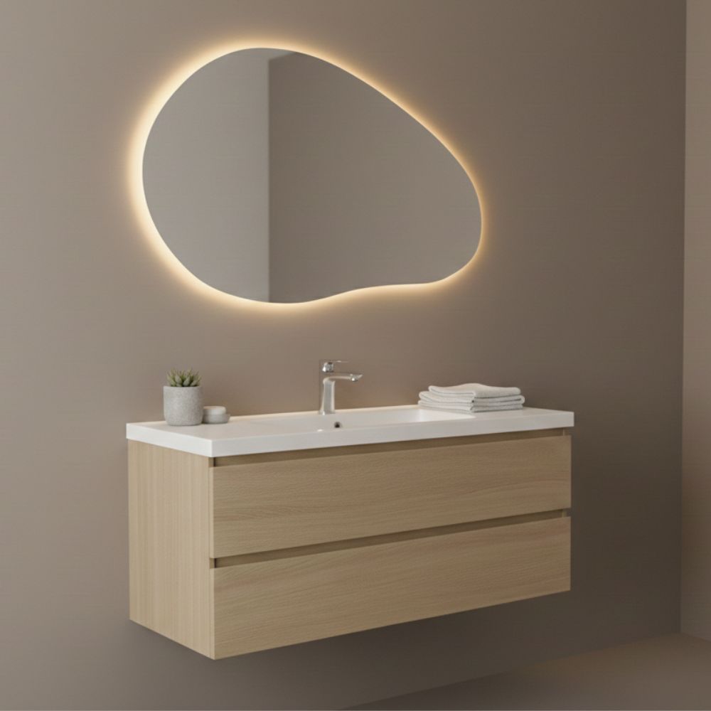 Spiegel Paris - Organische Vorm - 80 x 46.5 cm