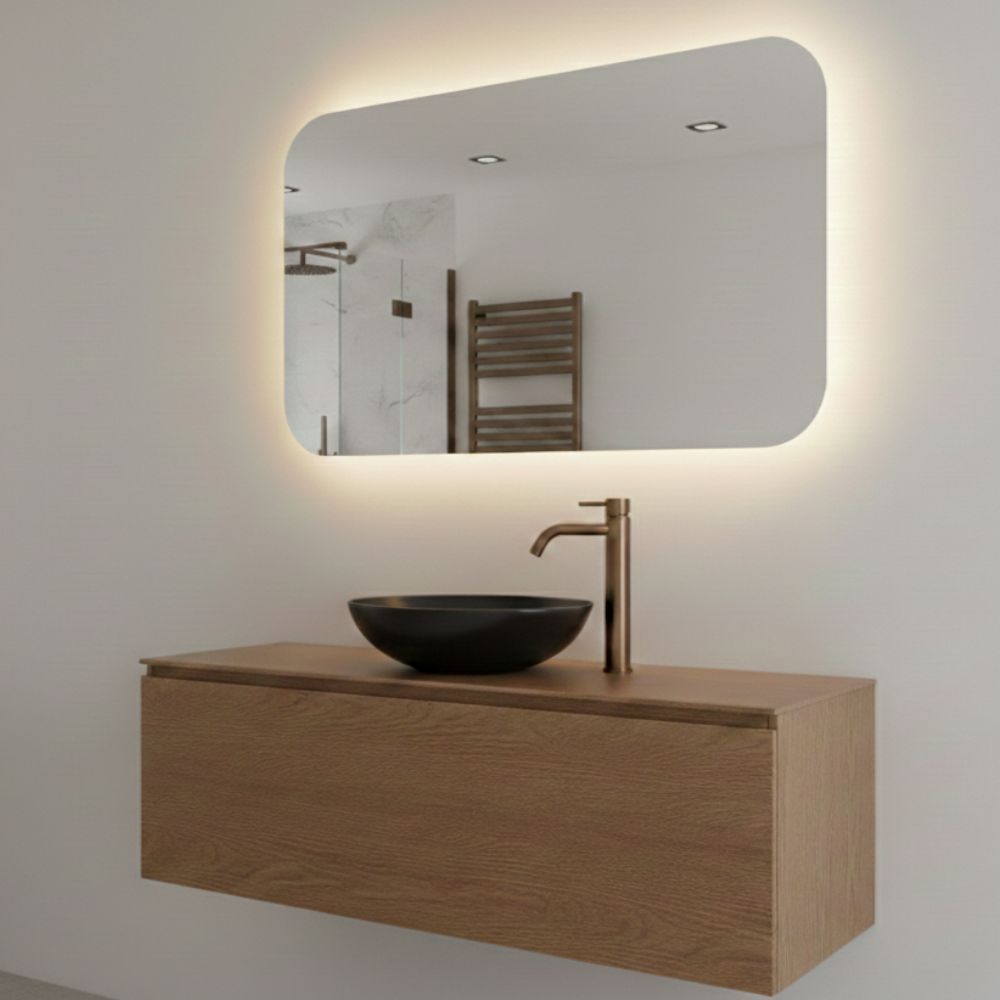 Spiegel Bangkok - D-vorm Spiegel - 100 x 50 cm (H)