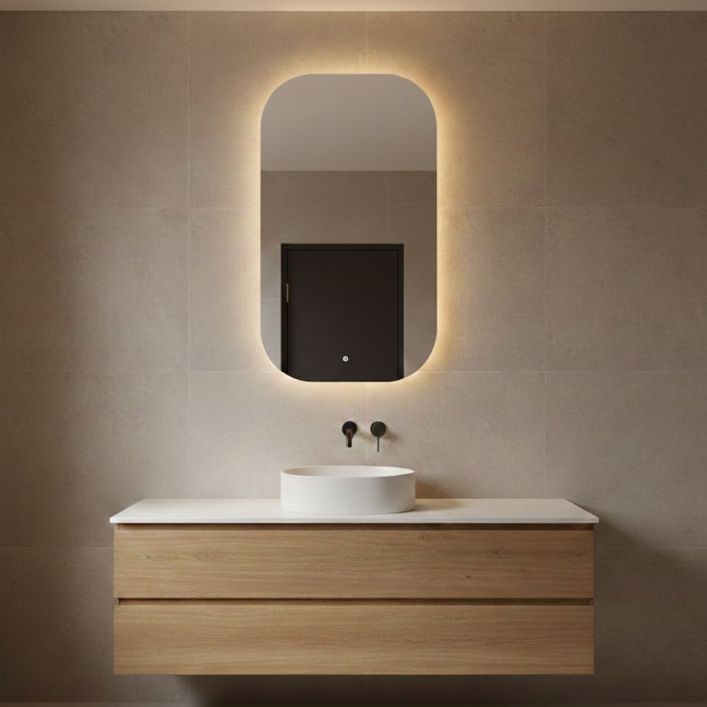 Spiegel Bangkok - D-vorm Spiegel - 40 x 80 cm (V)