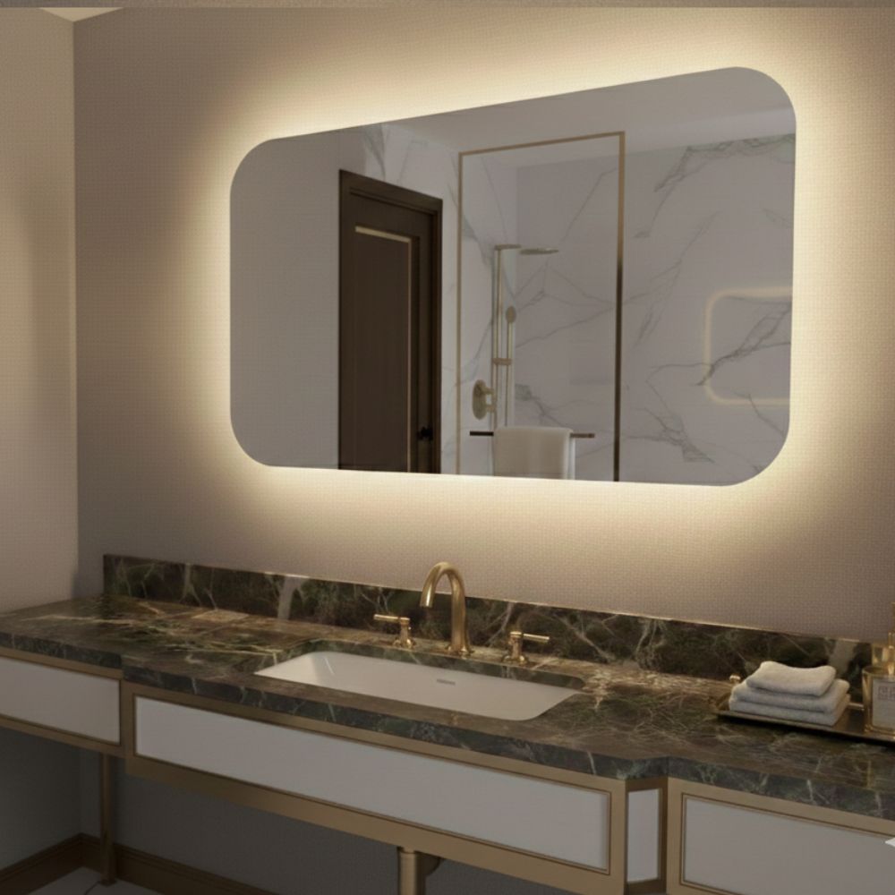 Spiegel Bangkok - D-vorm Spiegel - 80 x 40 cm