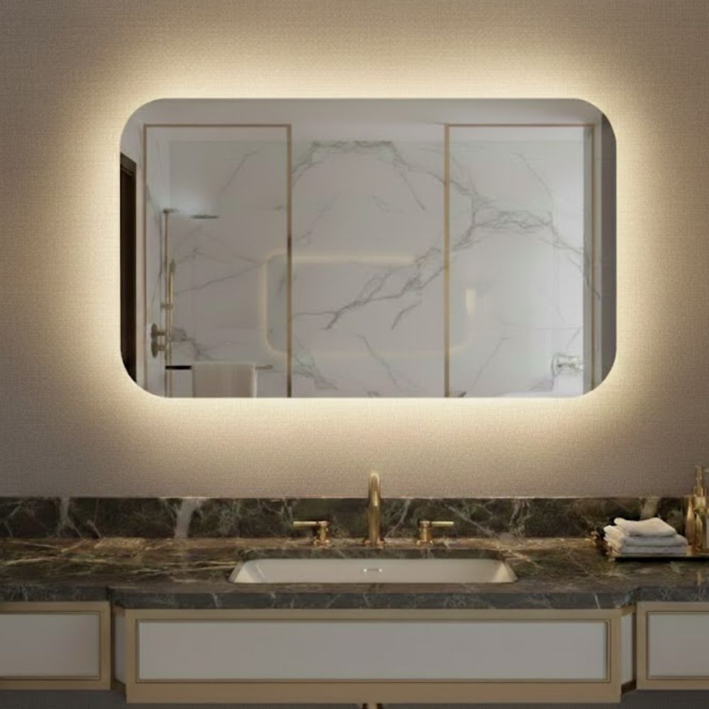 Spiegel Bangkok - D-vorm Spiegel - 80 x 40 cm