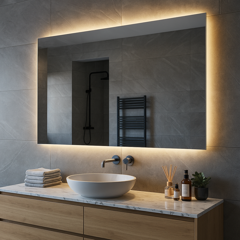 Spiegel Lisbon - Indirecte Spotless Verlichting Rondom | Incl. Verwarming