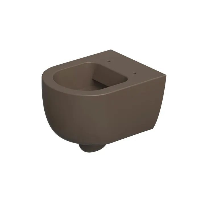 Xenz Gio Randloos Toilet 47cm met Vortexspoeling Coffe Mat