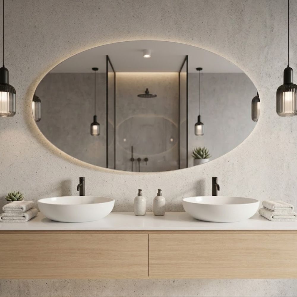 Spiegel Istanbul - Ei-vormige Spiegel - 120 x 70 cm