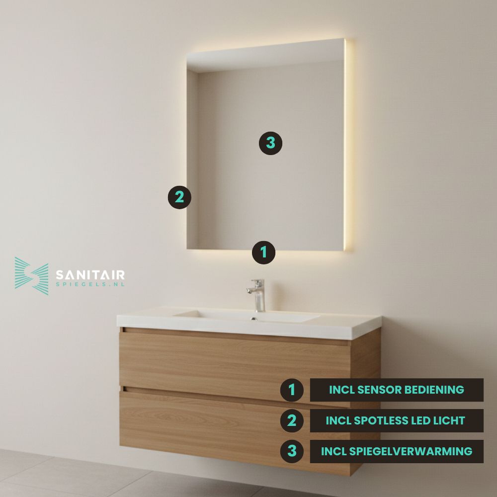 Spiegel Lisbon - Rechthoekige Spiegel -  60 x 70 cm