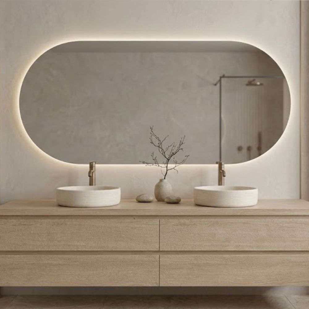 Spiegel Sydney - Ovaal Rechte Spiegel - 120 x 60 cm