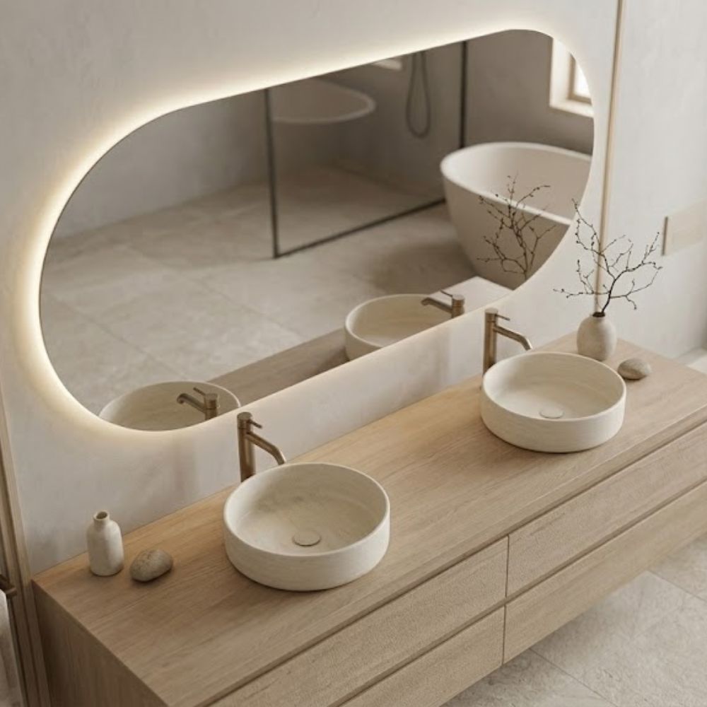 Spiegel Sydney - Ovaal Rechte Spiegel - 120 x 60 cm